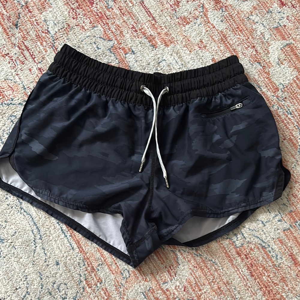 Black Camouflage Women's Shorts
